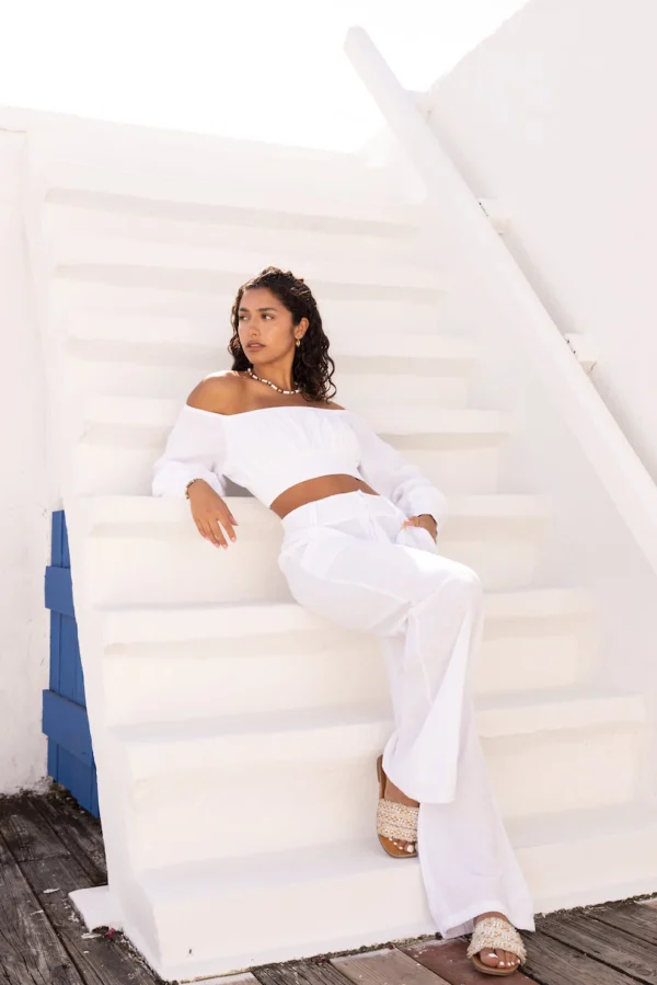 Roma Top|Blanco By Nature Clearance