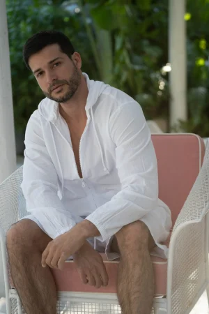 Aruba Zipper Hoodie|Blanco By Nature Clearance