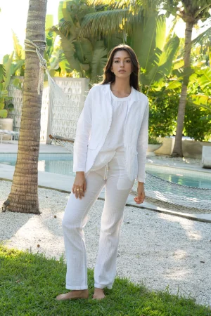 Isa Blazer|Blanco By Nature Sale