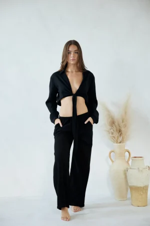 Zaya Top Black|Blanco By Nature Clearance